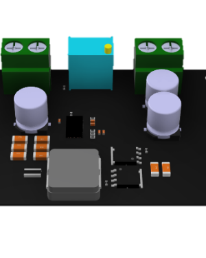 4,5-50V 5A 150 W buck Converter